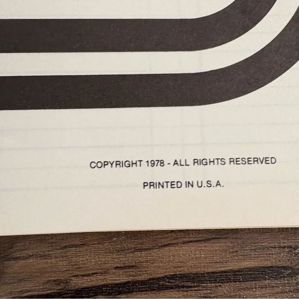 Vintage 1978 Ideal Appointment Record‎ Red Spiral NEW Made in USA Retro Business